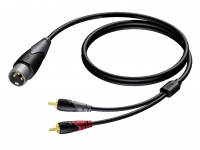 CLA703/1.5 Propojovací kabel RCA - XLR(M) 1,5m PROCAB