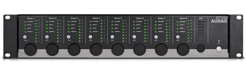 MTX88 Audio matice pro 8 zón AUDAC