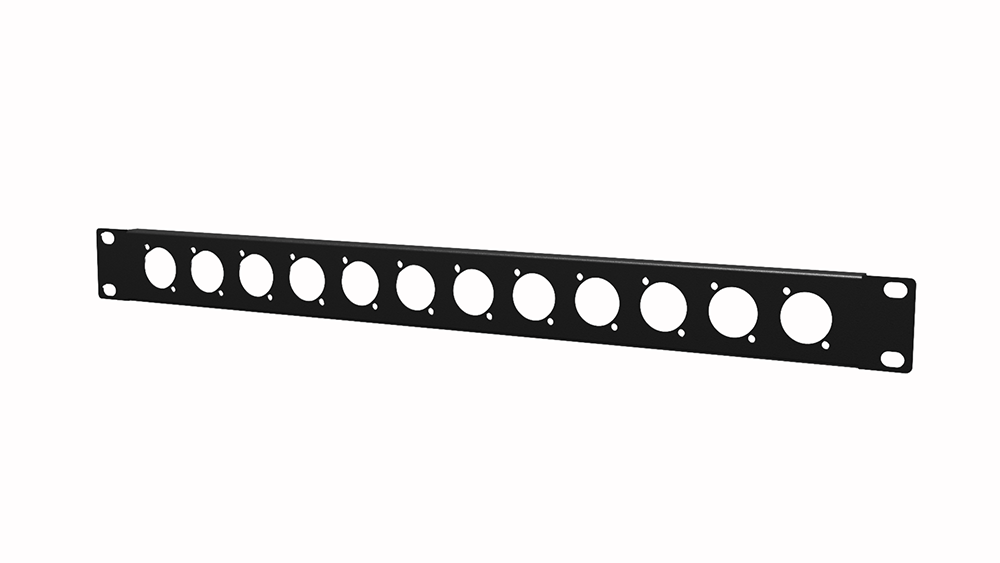 BP112 19" blind panel - 1HE - 12x D-size CAYMON