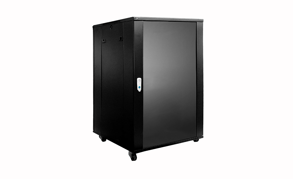 SPR618 Rozvaděč 18HU, 600x600mm černý CAYMON