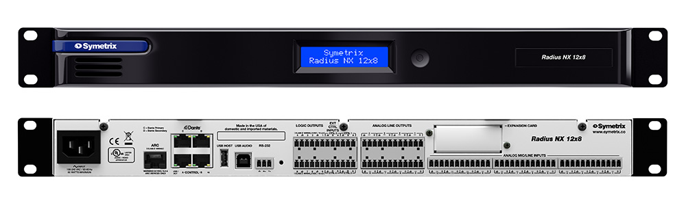 Radius NX 12x8 Audio matice 12x8 s DSP Symetrix Radius NX 12x8 Audio matice 12x8 s DSP Symetrix