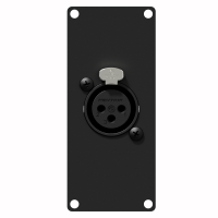 CAYMON CASY121/B CASY 1 space with XLR female to 3-pin terminal block Black version CAYMON CASY121/B CASY 1 space with XLR female to 3-pin terminal block Black version
