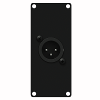 CAYMON CASY122/B CASY 1 space with XLR male to 3-pin terminal block Black version CAYMON CASY122/B CASY 1 space with XLR male to 3-pin terminal block Black version