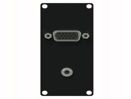 CAYMON CASY151/B CASY 1 space VGA & 3.5mm female jack Black version CAYMON CASY151/B CASY 1 space VGA & 3.5mm female jack Black version